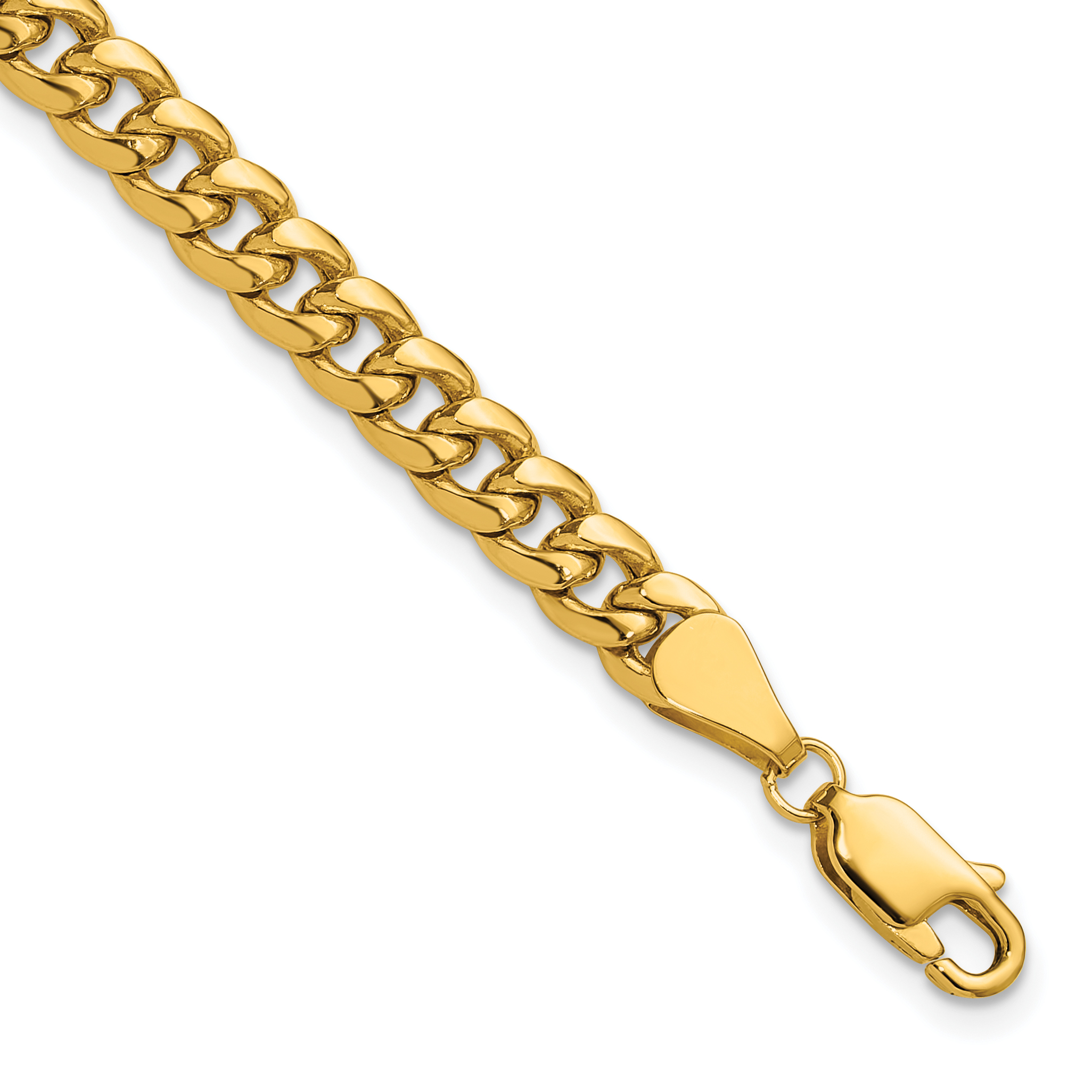14k 5.25mm Semi-Solid Miami Cuban Chain (BC201-8)