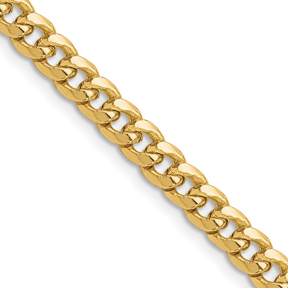 14k 5.25mm Semi-Solid Miami Cuban Chain (BC201-18)