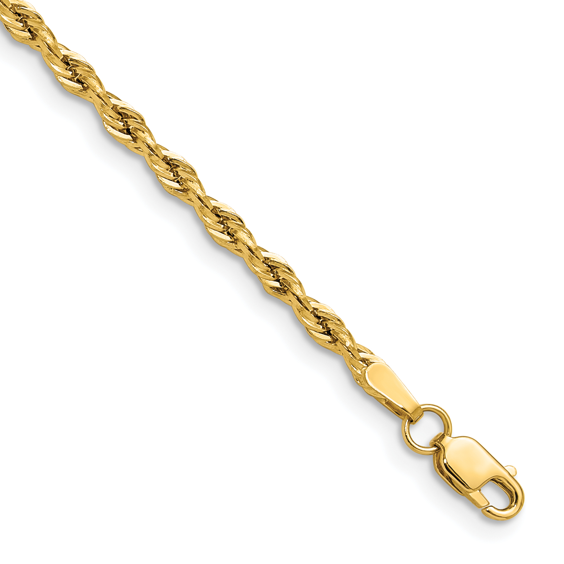 14ky 2.5mm Semi-Solid Rope Chain (BC202-10)