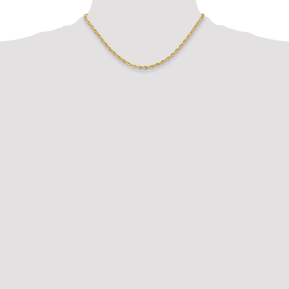 14ky 3.5mm Semi-Solid Rope Chain (BC203-16)