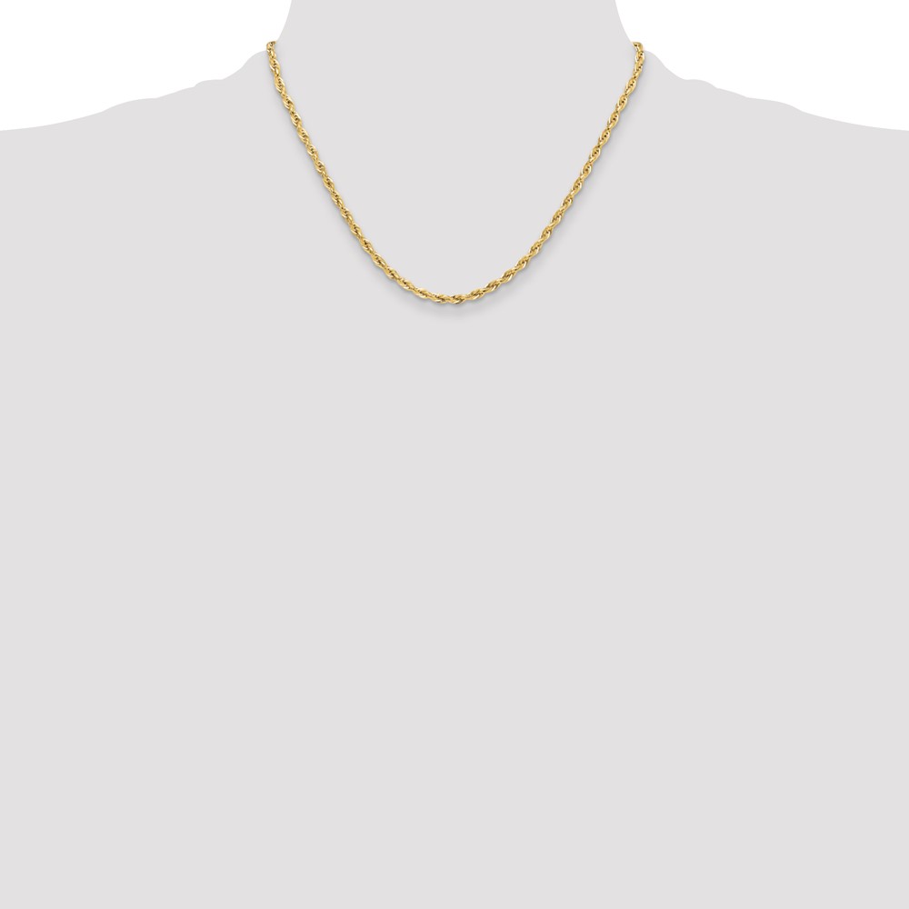 14ky 3.5mm Semi-Solid Rope Chain (BC203-18)