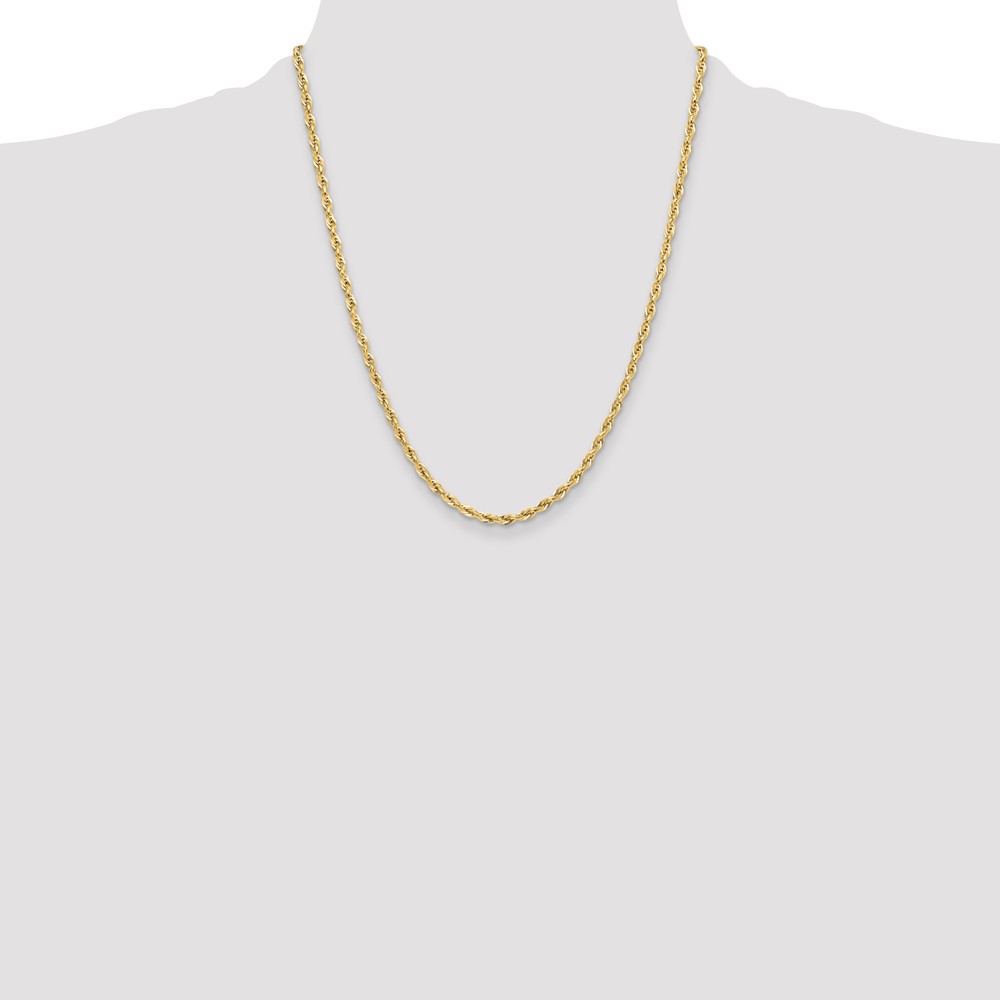 14ky 3.5mm Semi-Solid Rope Chain (BC203-22)