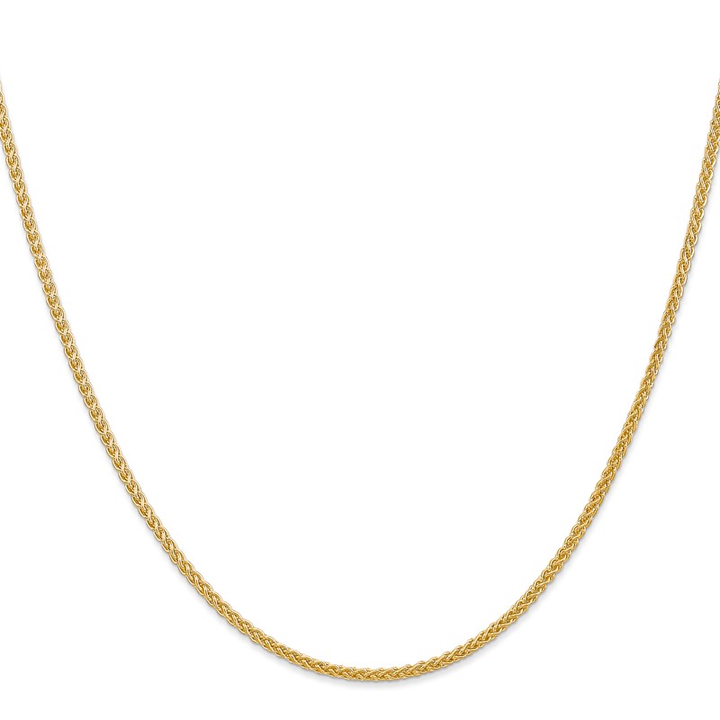 14K 20 inch 2mm Semi-Solid Wheat with Lobster Clasp Chain