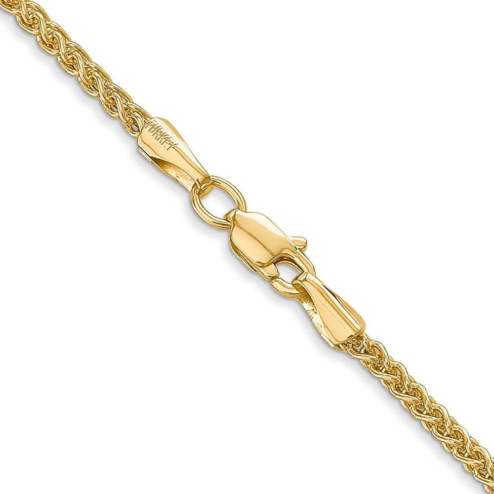 14K 20 inch 2mm Semi-Solid Wheat with Lobster Clasp Chain (BC76-20)