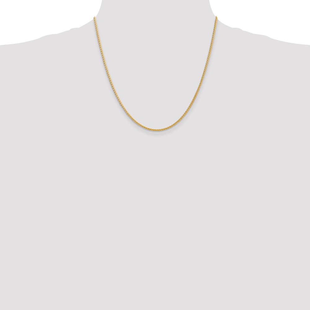 14K 20 inch 2mm Semi-Solid Wheat with Lobster Clasp Chain (BC76-20)