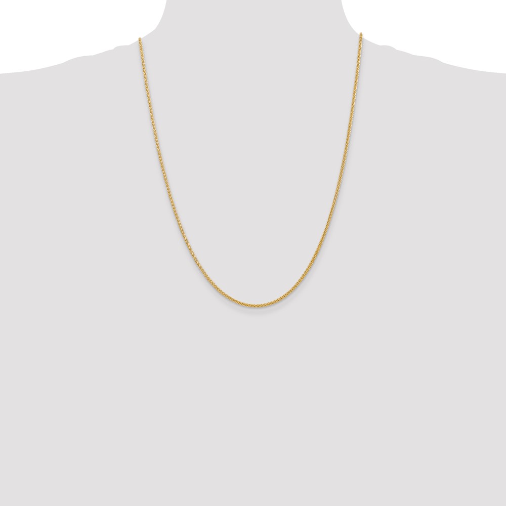 14K 24 inch 2mm Semi-Solid Wheat with Lobster Clasp Chain (BC76-24)