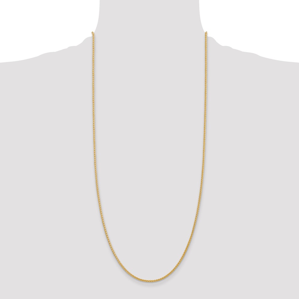 14K 30 inch 2mm Semi-Solid Wheat with Lobster Clasp Chain (BC76-30)