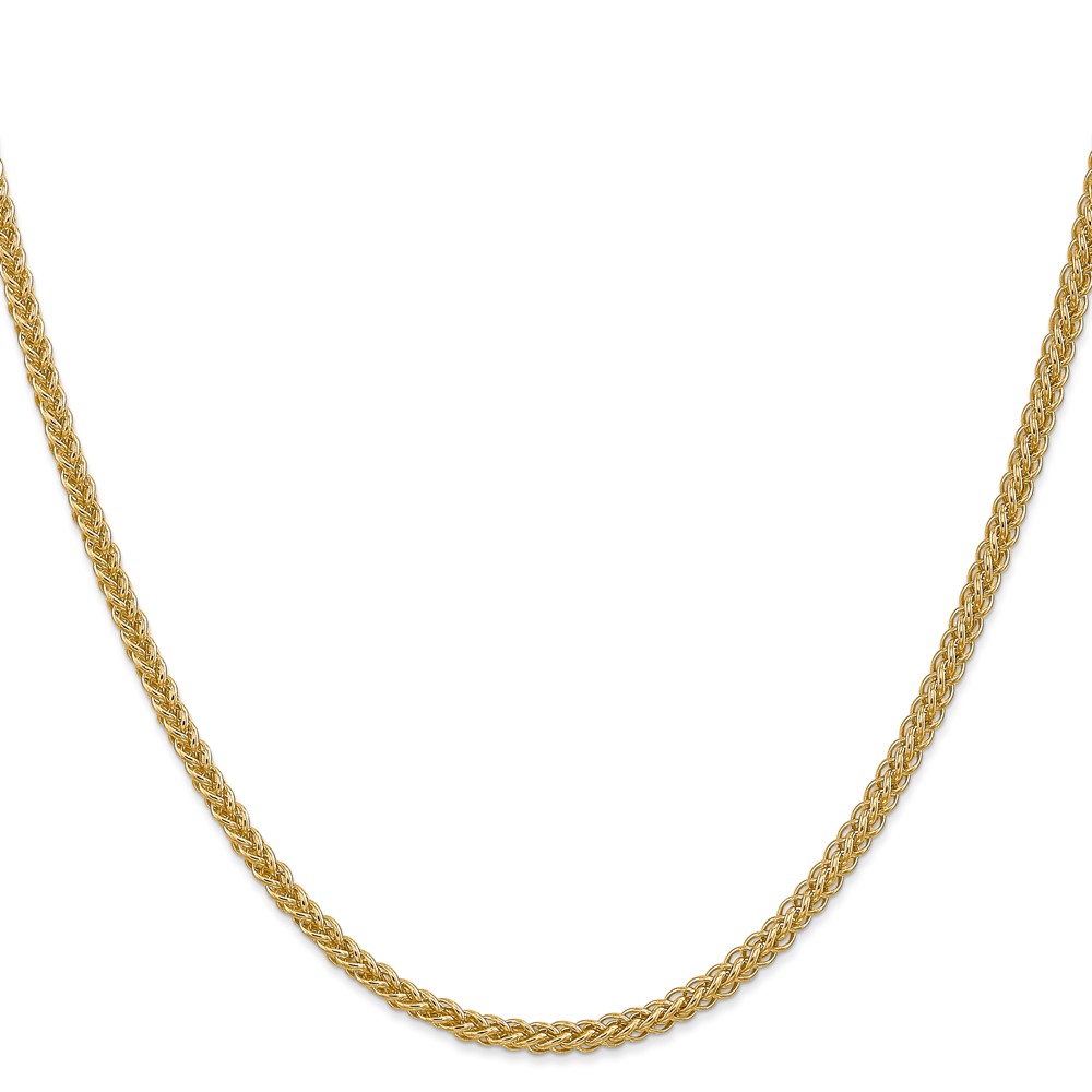 14K 18 inch 2.6mm Semi-Solid 3-Wire Wheat with Lobster Clasp Chain (BC77-18)