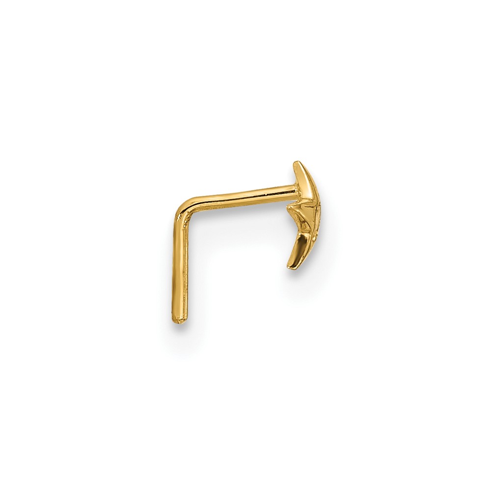 14k 23 Gauge CZ Star Nose Stud (BD104)