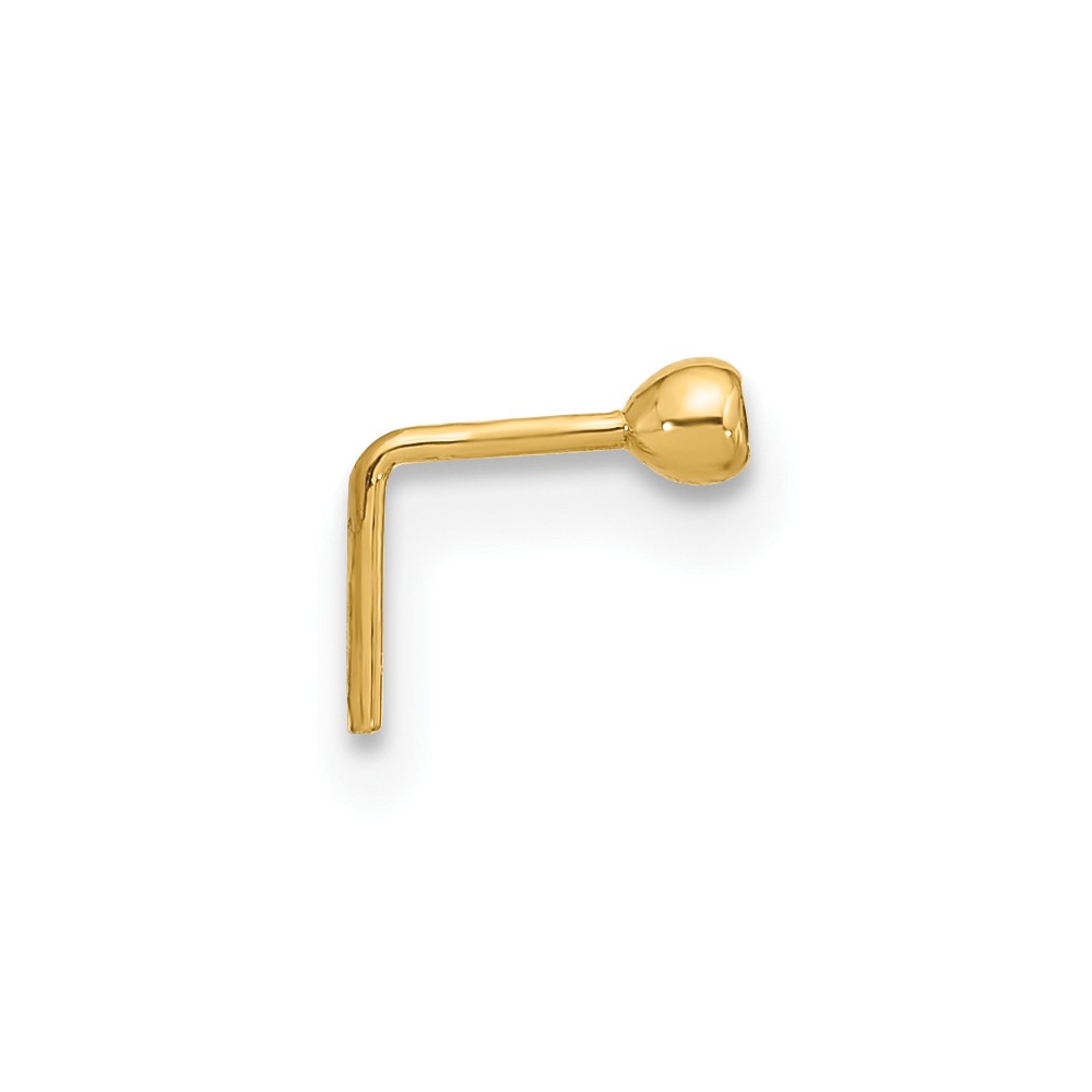 14k 23 Gauge 2.2mm CZ Nose Stud (BD106)