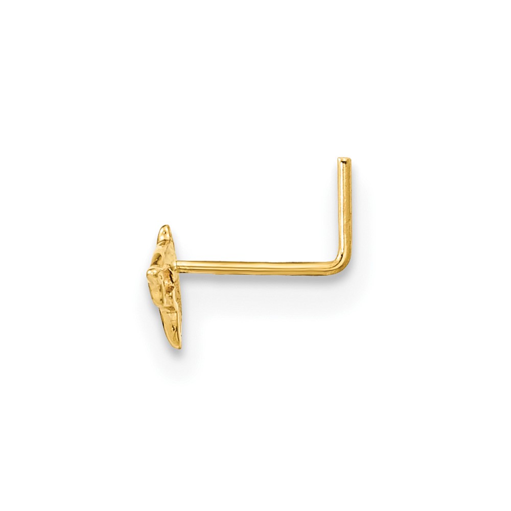 14K 22 Gauge Dolphin Nose Ring Body Jewelry (BD161)