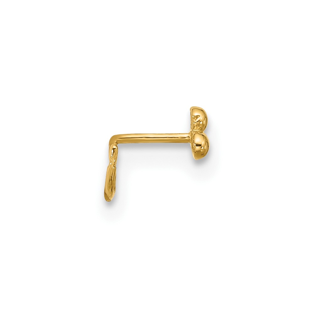 14K 22 Gauge Polished Nose Ring Body Jewelry (BD162)