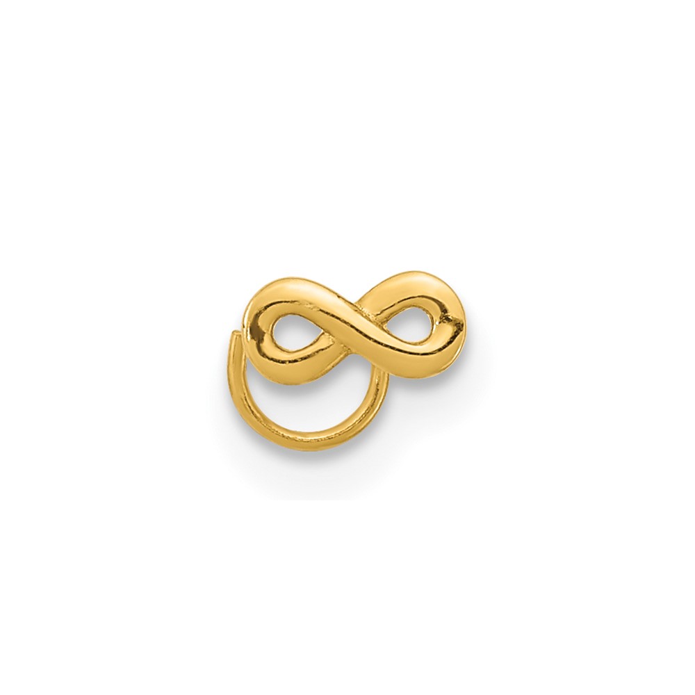 14K 22 Gauge Infinity Nose Ring Body Jewelry (BD163)