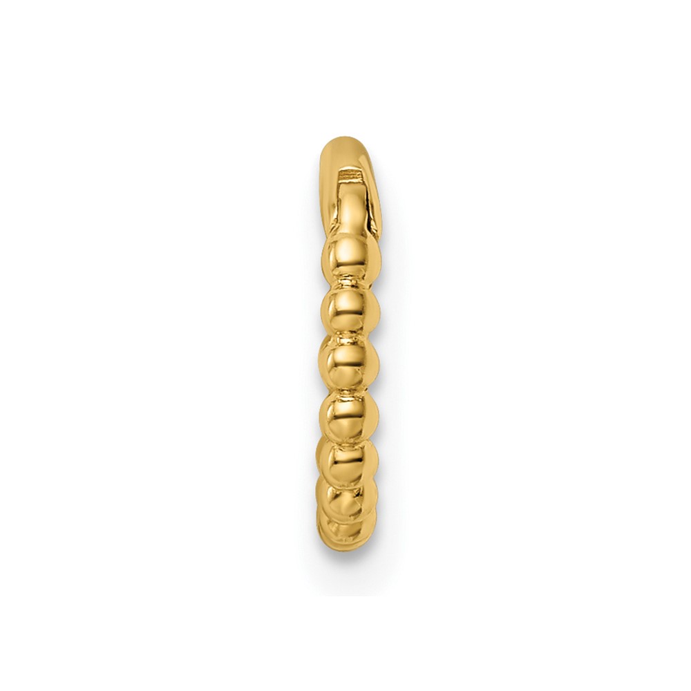 14k 14 Gauge Beaded Cartilage Ring (BD192)