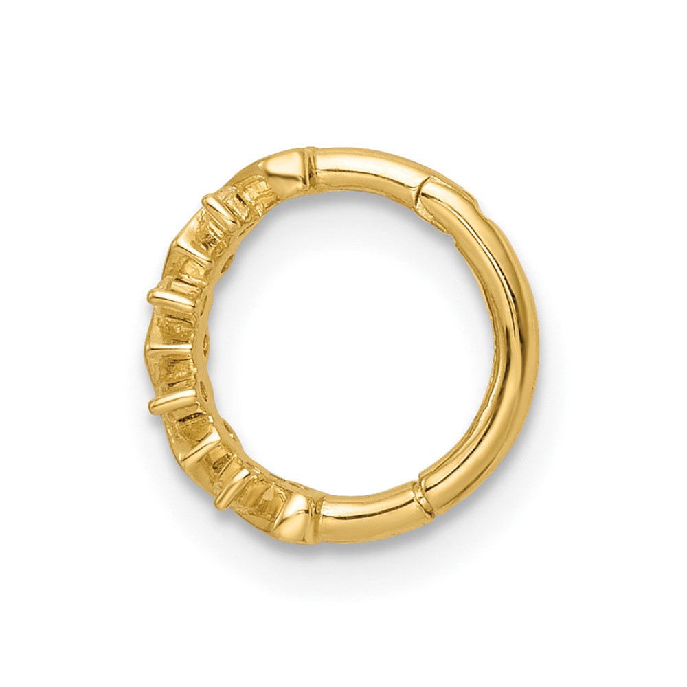 14k 16 Gauge CZ Cartilage Ring (BD193)