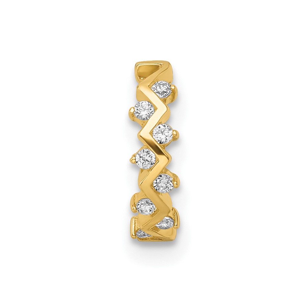 14k 16 Gauge CZ Cartilage Ring (BD193)