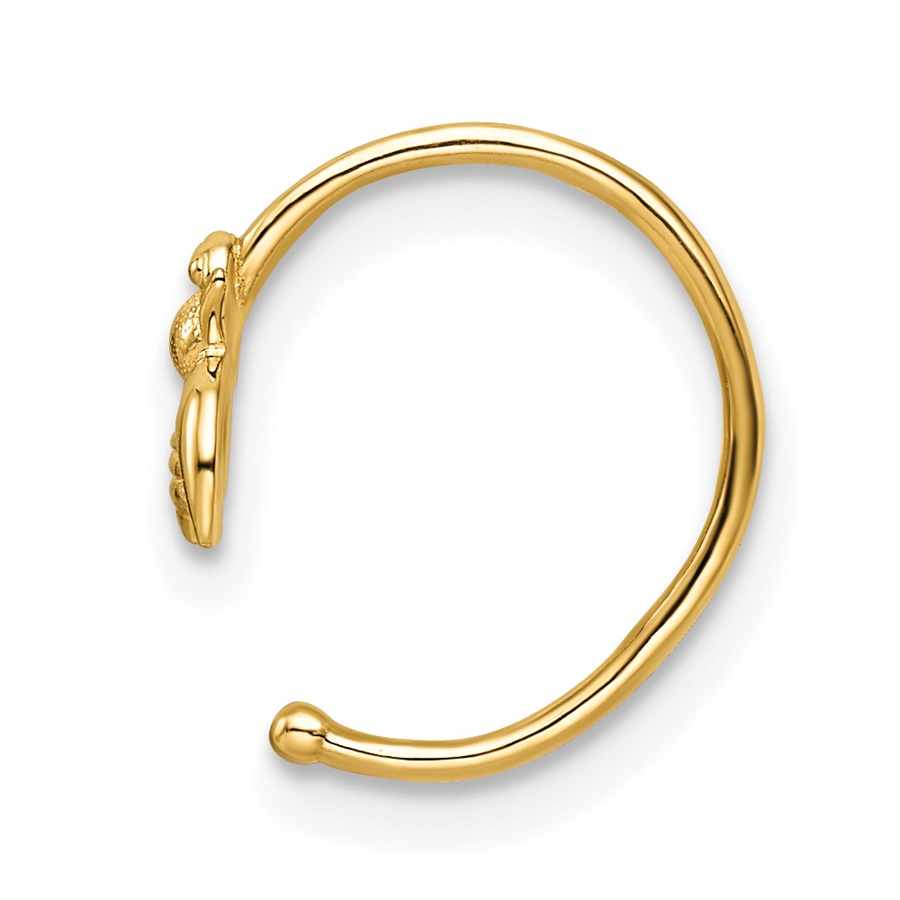 14k 18 Gauge Bumble Bee Nose Ring / Ear Cuff (BD196)