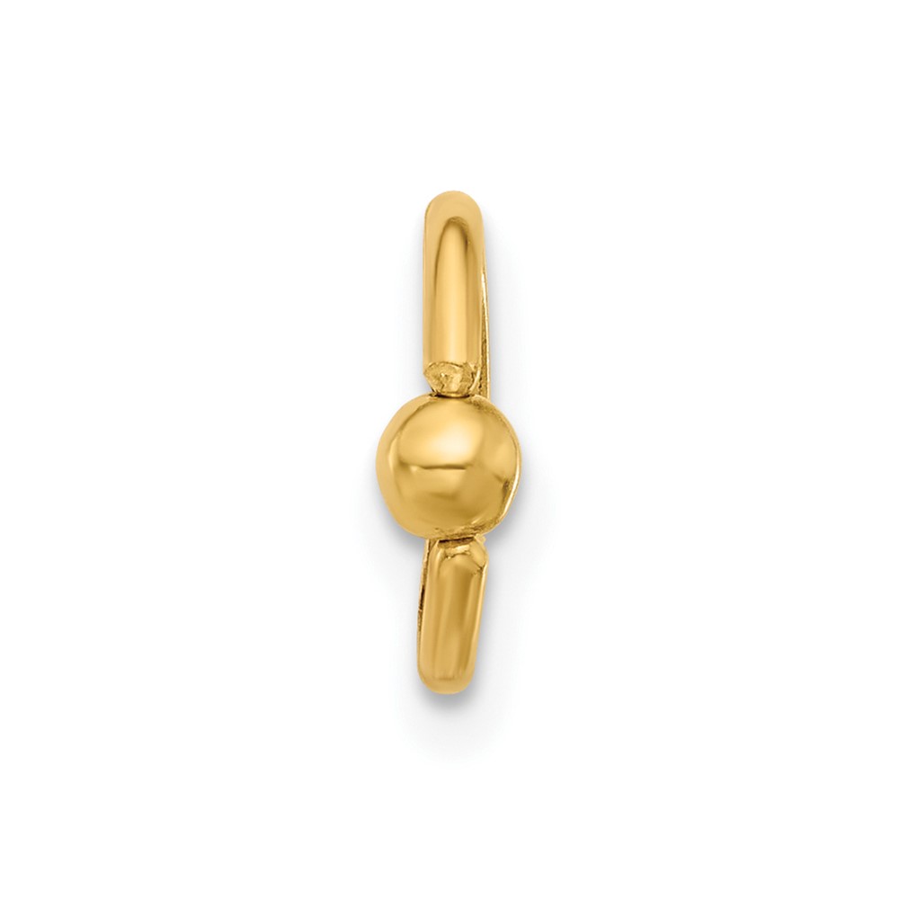 14K 16 Gauge Polished Septum Cartilage Ring (BD273)