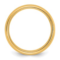 10K 5.5mm Yellow Gold Bevel Edge Comfort Fit Band view 2