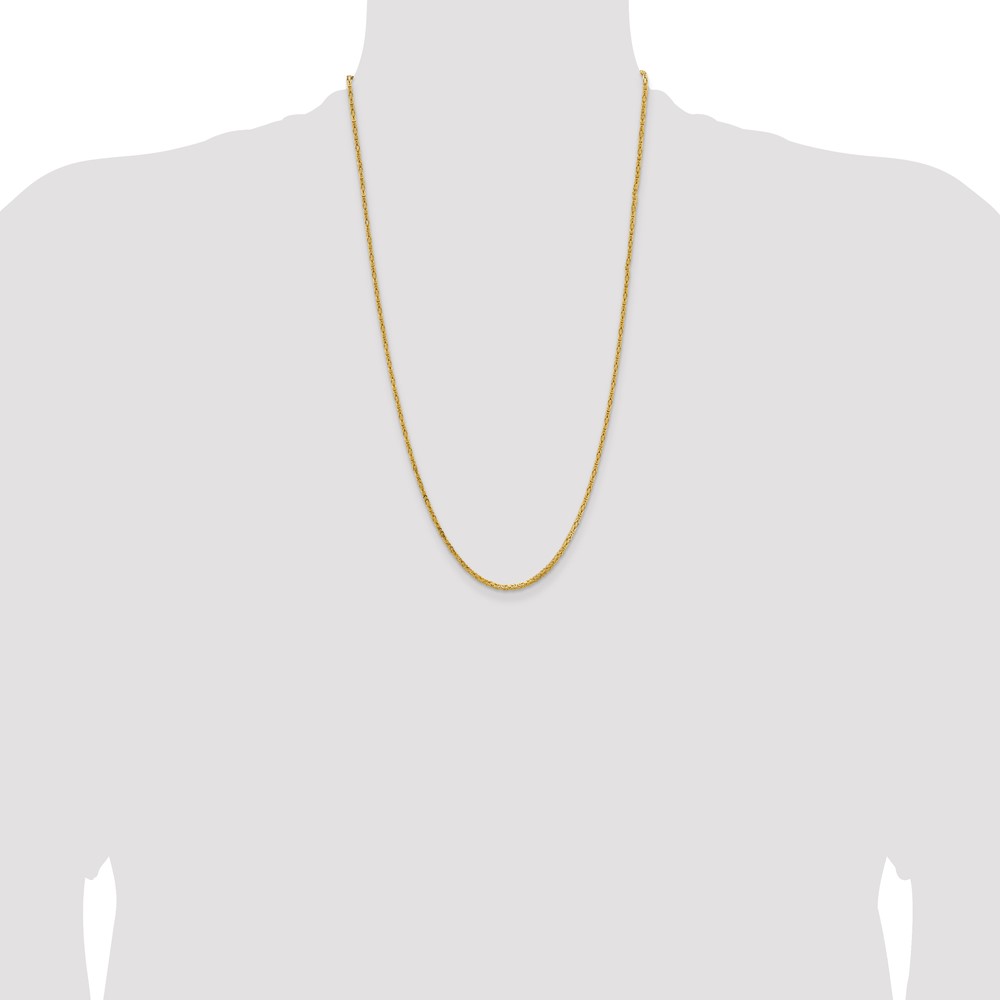 14K 26 inch 2mm Byzantine with Lobster Clasp Chain (BIZ050-26)
