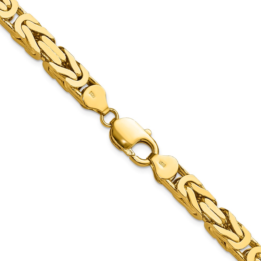 14K 20 inch 6.5mm Byzantine with Lobster Clasp Chain (BIZ180-20)