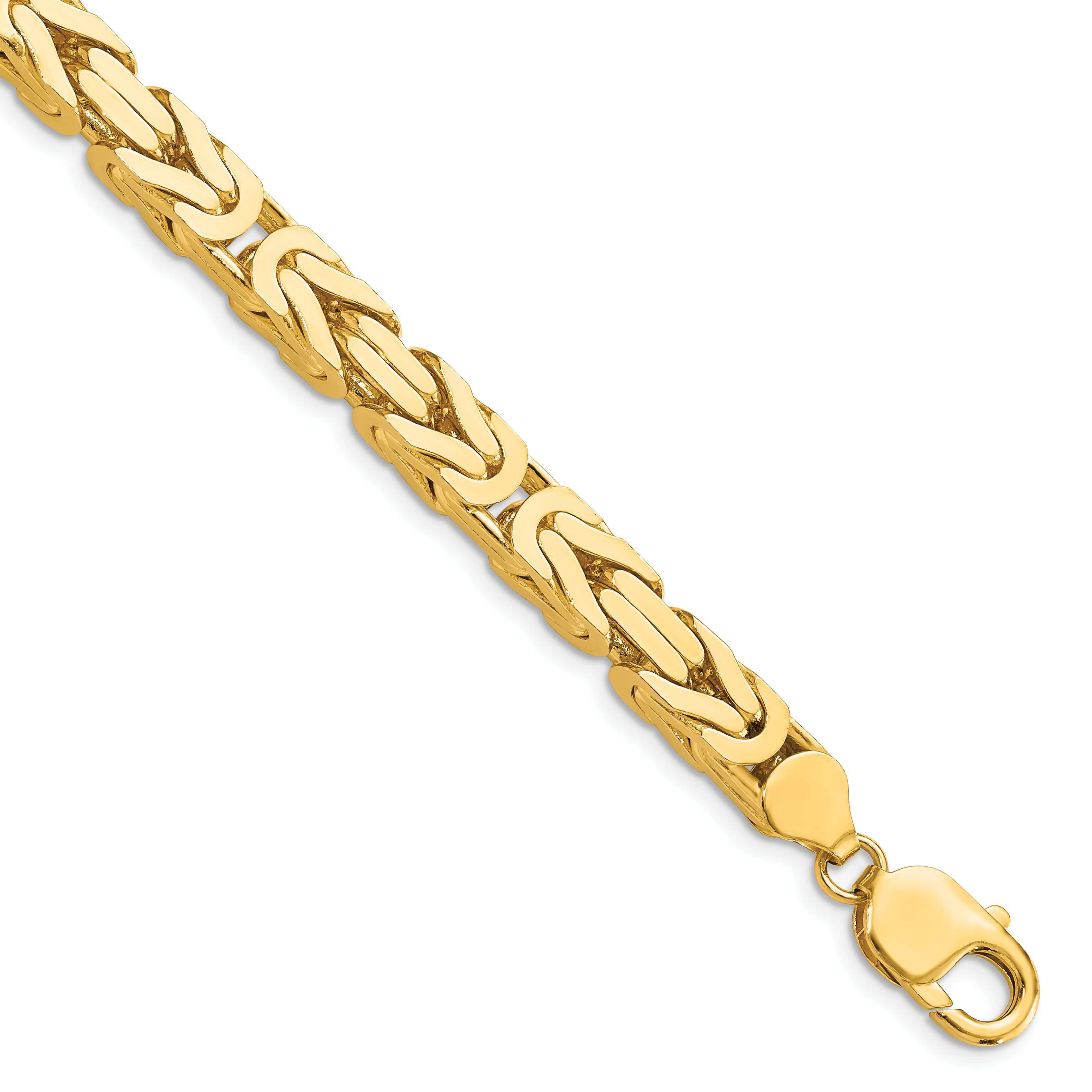 14K 9 inch 6.5mm Byzantine with Lobster Clasp Chain (BIZ180-9)