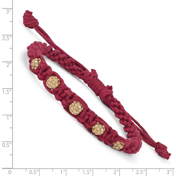 Crystal Macrame Bracelet