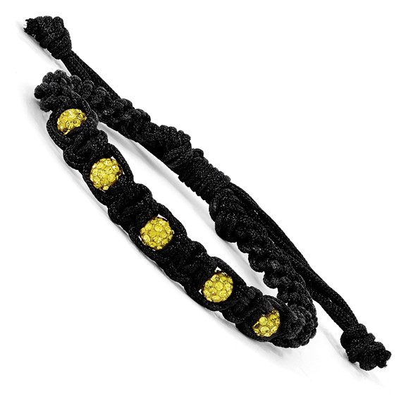 Crystal & Macrame Bracelet
