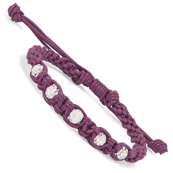 Crystal Macrame Adjustable Bracelet