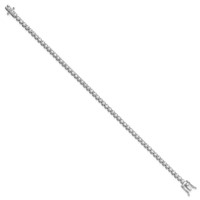 14K White Gold 2 Carat Lab Grown Diamond VS SI+ G+ Complete Round Tennis Bracelet view 2