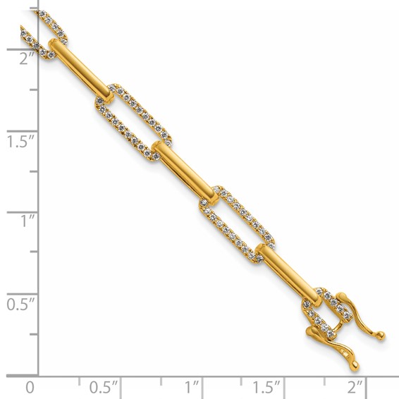 Gold Diamond Link Bracelets