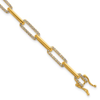 Gold Diamond Link Bracelets