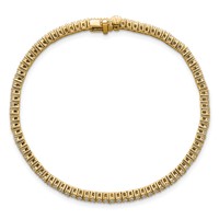 14K Yellow Gold 2 Carat Lab Grown Diamond VS SI+ G+ Complete Tennis Bracelet view 4