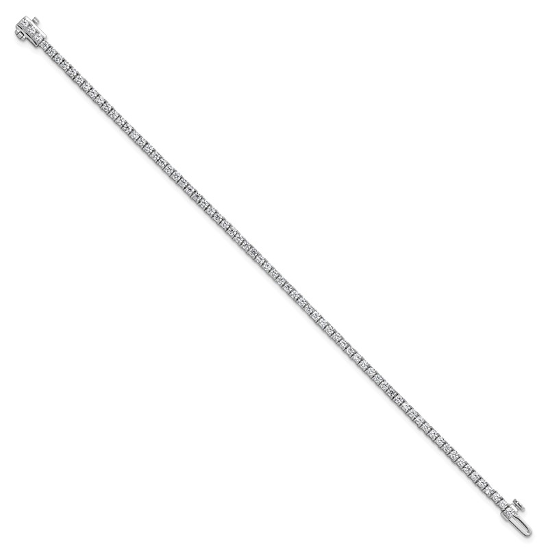 14k White Gold  2 3/4 carat Lab Grown Diamond VS+ F+ Complete Tennis Bracelet