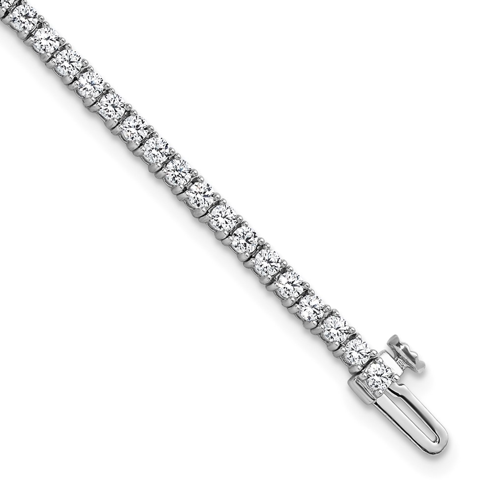 14K White Gold 2.75 Carat Lab Grown Diamond VS+ F+ Complete Tennis Bracelet