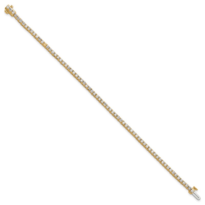 14k 2 3/4 carat Lab Grown Diamond VS/SI+ G+ Complete Tennis Bracelet