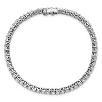 Platinum 5ct Lab Grown Dia VS+ F+ Complete Tennis Bracelet view 4