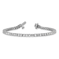 Platinum 5ct Lab Grown Dia VS+ F+ Complete Tennis Bracelet view 5