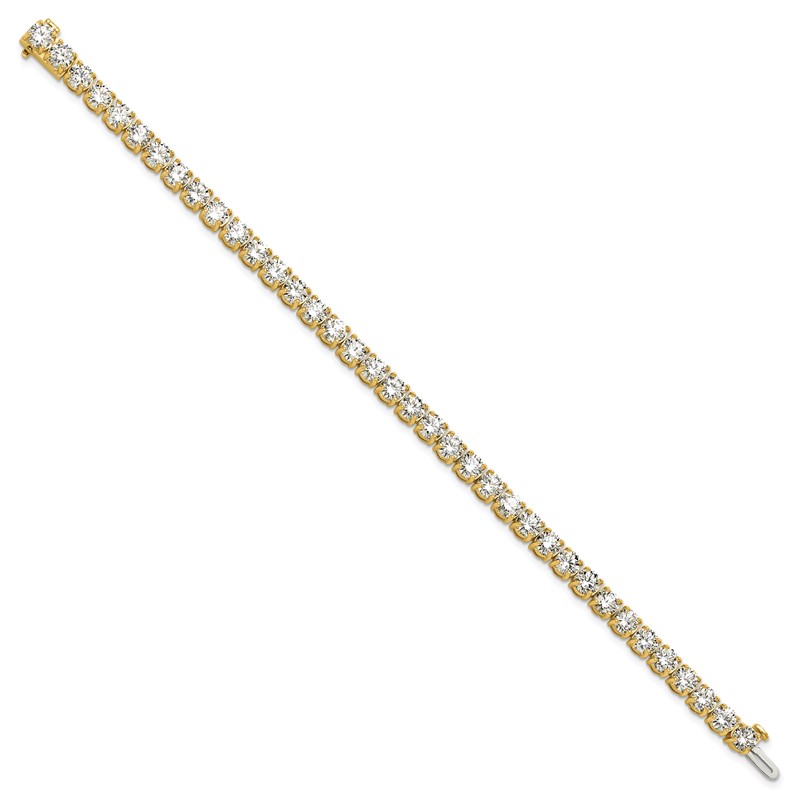 14k 14 carat Lab Grown Diamond VS/SI+ G+ Complete Tennis Bracelet