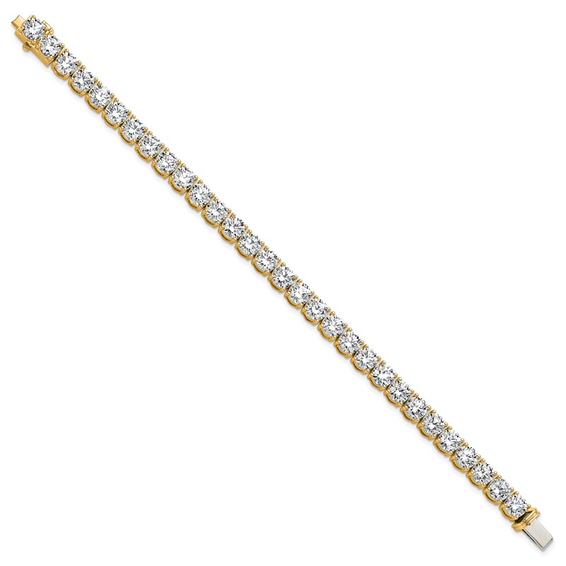 14k 22 1/2 carat Lab Grown Diamond VS+ F+ Complete Tennis Bracelet