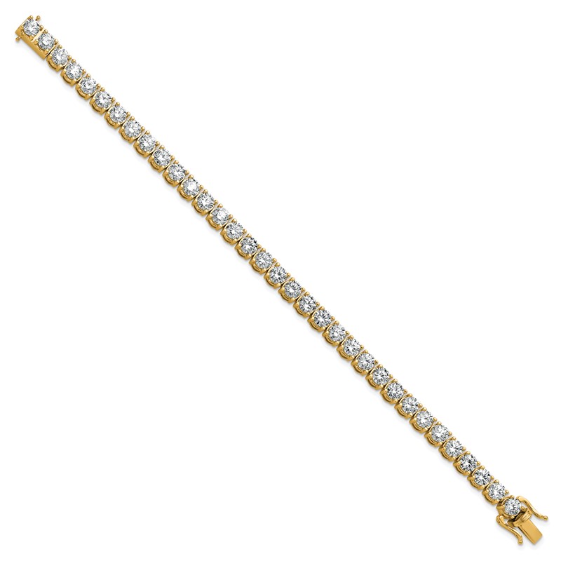 14k 11 1/8 carat Lab Grown Diamond VS/SI+ G+ Complete Tennis Bracelet