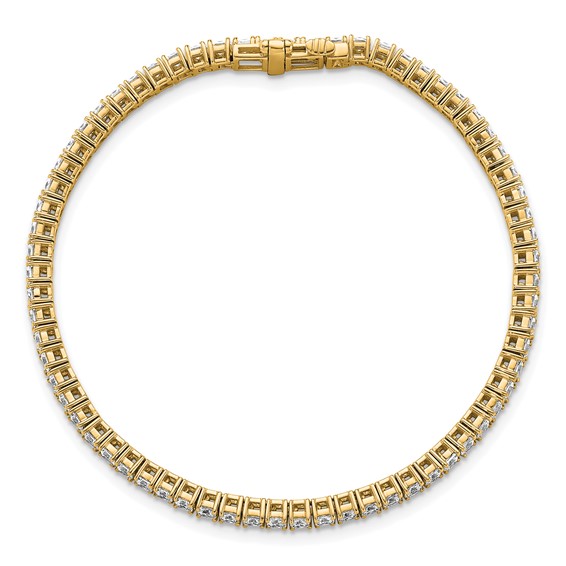 14K Certified Lab Grown Diamond VS DEF Princess Tennis Bracelet