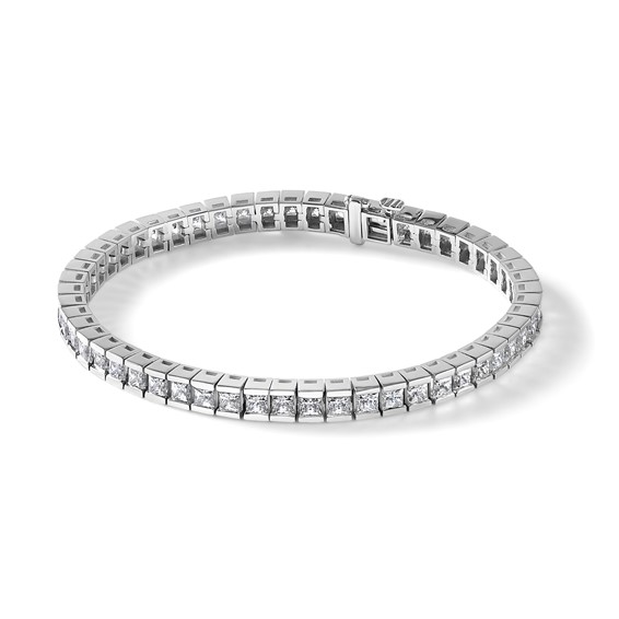 Gold Diamond Curb Bracelets