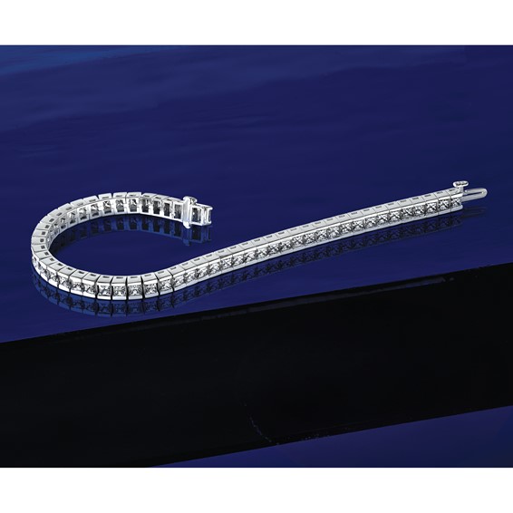 Gold Diamond Curb Bracelets