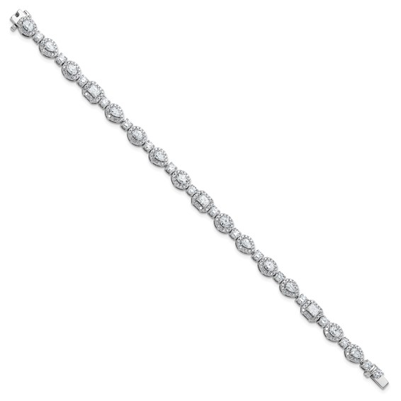 Gold Lab Grown Diamond Fancyl Tennis Bracelets