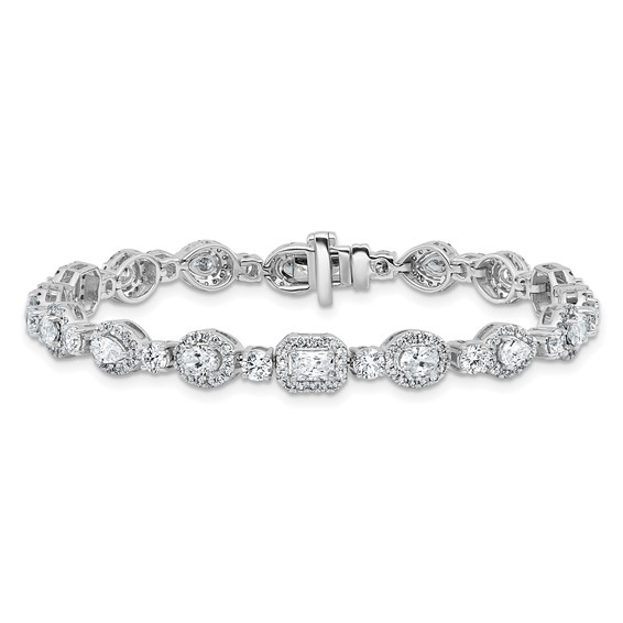 Gold Lab Grown Diamond Fancyl Tennis Bracelets