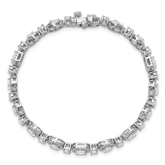 Gold Lab Grown Diamond Fancyl Tennis Bracelets