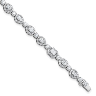 Gold Lab Grown Diamond Fancyl Tennis Bracelets