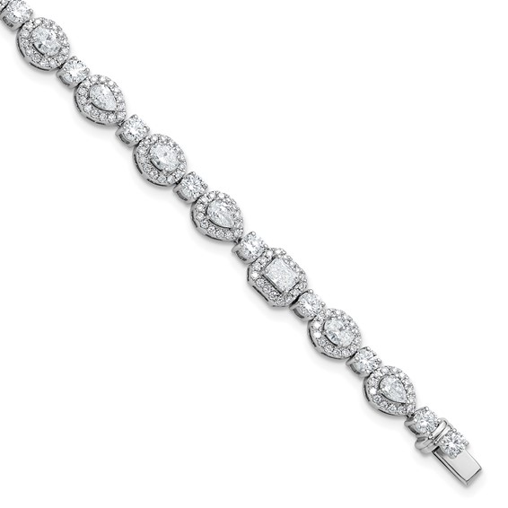 Gold Lab Grown Diamond Fancyl Tennis Bracelets