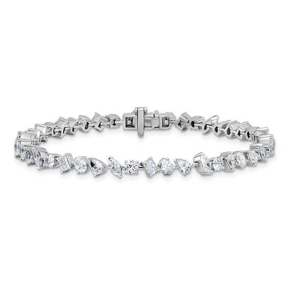 Gold Lab Grown Diamond Fancy Tennis Bracelets